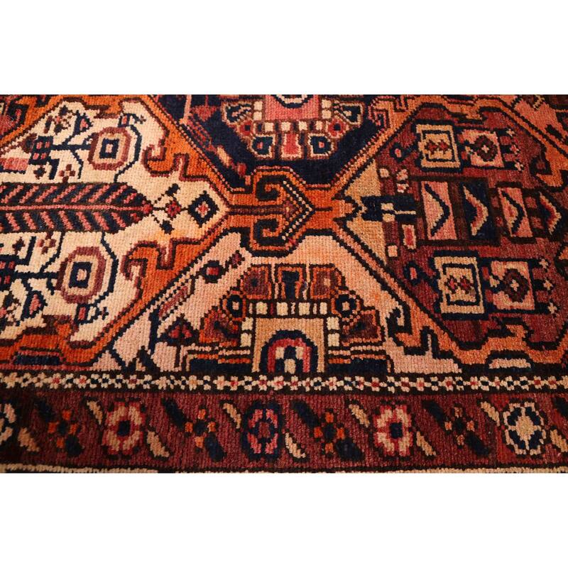 ECARPETGALLERY Hand-knotted Kayseri Vintage Dark Red Wool Rug - 5'1 x 9'10