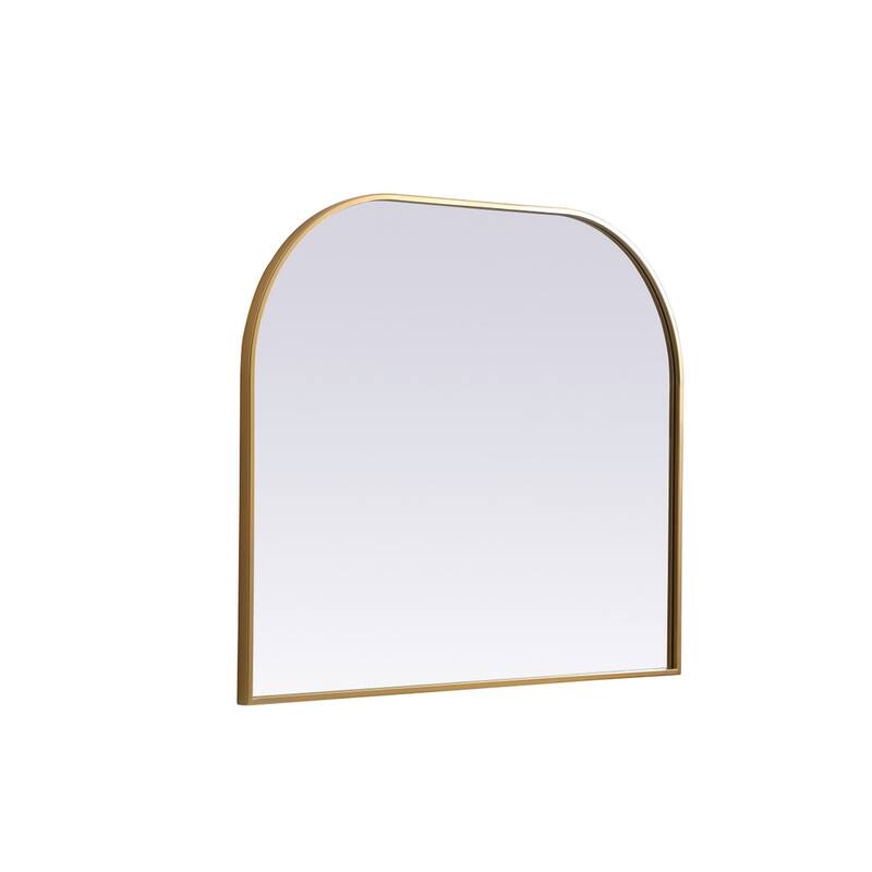 Indigo Home Metal Frame Arch Mirror 36x30 Inch