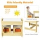 preview thumbnail 8 of 20, Costway Kids Table Chairs Set With Storage Boxes Blackboard Whiteboard