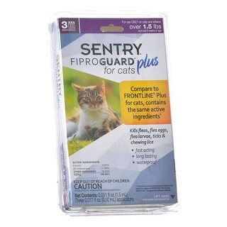 Shop Sentry Fiproguard Plus For Cats Kittens 3 Applications