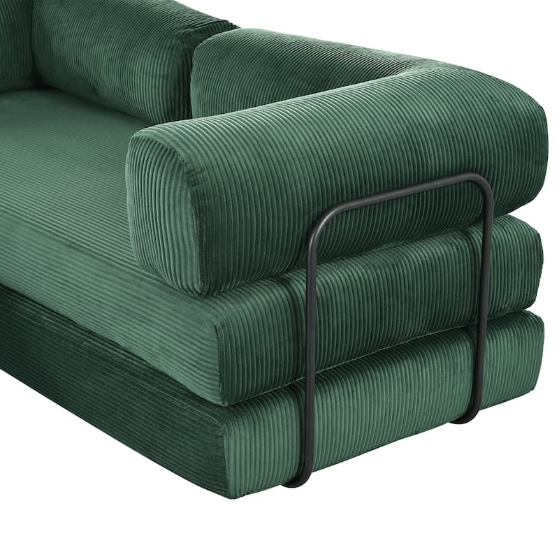 Corduroy Modular Sofa,Convertible Sofa Bed for Living Rooms