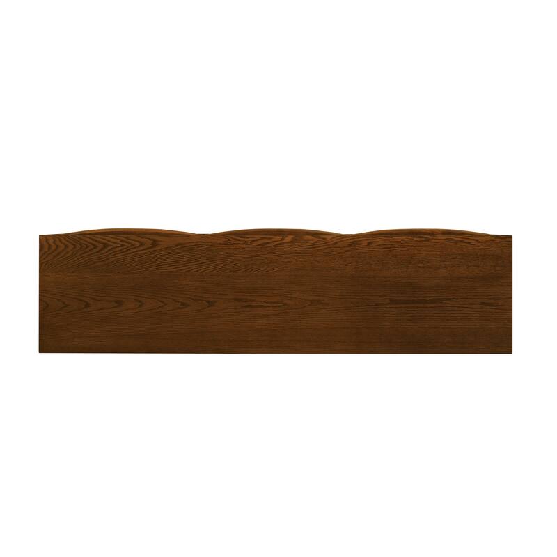 63" Mid-Century Modern TV Stand with 3 Drawers and 3 Shelves, Built-In Outlet Holes and Waterproof MDF Construction
