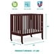 preview thumbnail 8 of 11, Dream On Me Jett Non-Full Size Folding Crib