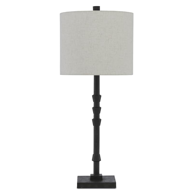 Currey & Company Lohn Black Table Lamp - 29.5"h x 12"dia