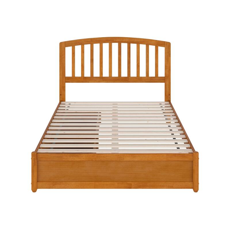 Lucia Platform Bed with Panel Footboard and Storage Drawers
