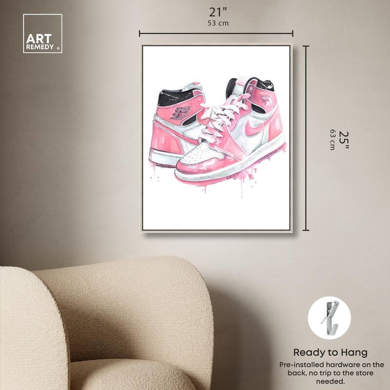 Doll Memories - Walk in Pink Canvas by Art Remedy