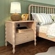 preview thumbnail 2 of 39, Max and Lily Jenny Lind Nightstand with 1 Drawer and Charging Station Blonde