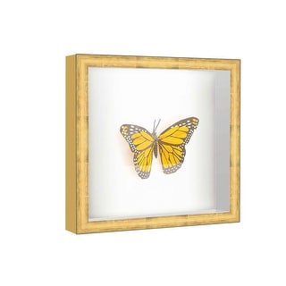 15x15 Shadow Box Frame Gold | 1.625 inches Deep Real Wood Contemporary ...