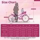 preview thumbnail 3 of 8, Gymax 20'' Girls Bike w/Removable Basket Streamers Hand Brake & - Rose Red