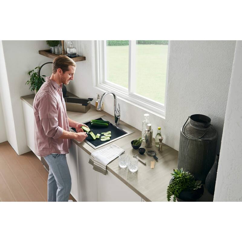 Ruvati 15 x 15 inch Marine Grade T-316 Workstation Topmount RV Boat Outdoor Sink Stainless Steel - - 15" X 15" - 15" X 15"