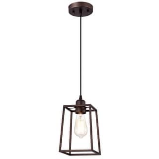 1-light Oil Rubbed Bronze Hanging Pendant