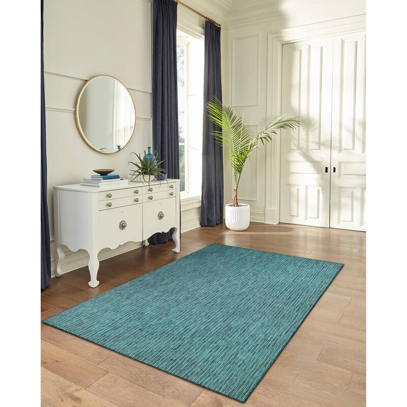 Liora Manne Carmel Textured Striped Indoor/ Outdoor Area Rug