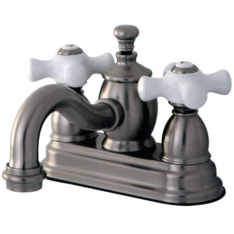 Kingston Brass English Country 1.2 GPM Centerset Bathroom Faucet with - Brushed Nickel