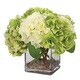 preview thumbnail 1 of 4, Uttermost 60219 Savannah 13" Tall Glass and Stone Faux Flora Planter Clear