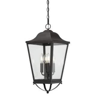 The Great Outdoors 73287 Savannah 4 Light 10" Wide Outdoor Pendant