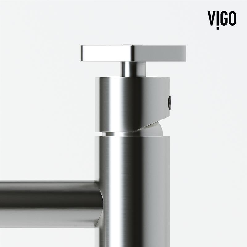 VIGO Magnolia 21"L x 14"W MatteStone Vessel Sink and Ruxton 12"H Faucet Set