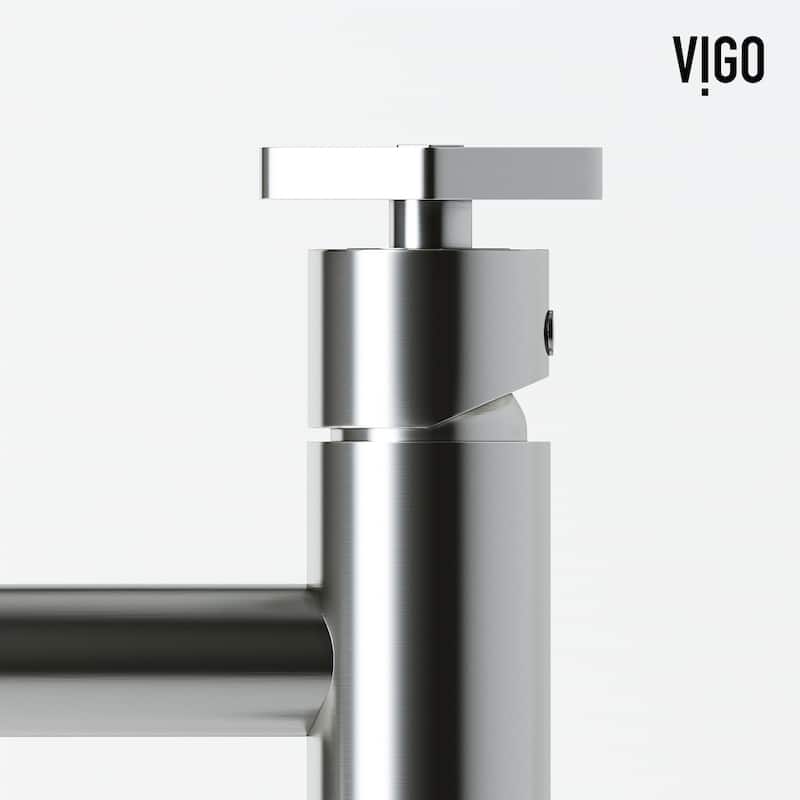 VIGO Ruxton 12" H Single Handle Single Hole Bathroom Vessel Faucet