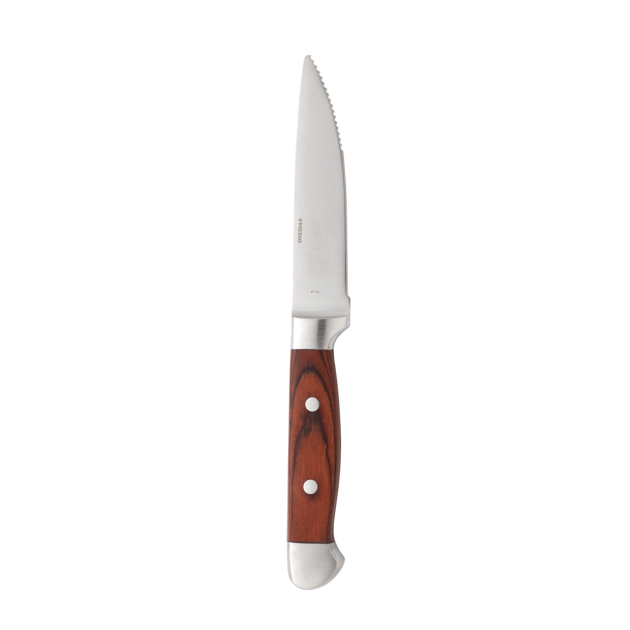 Oneida - B907KSSFW Ionian Wooden Handle Steak Knives (Set of 12)