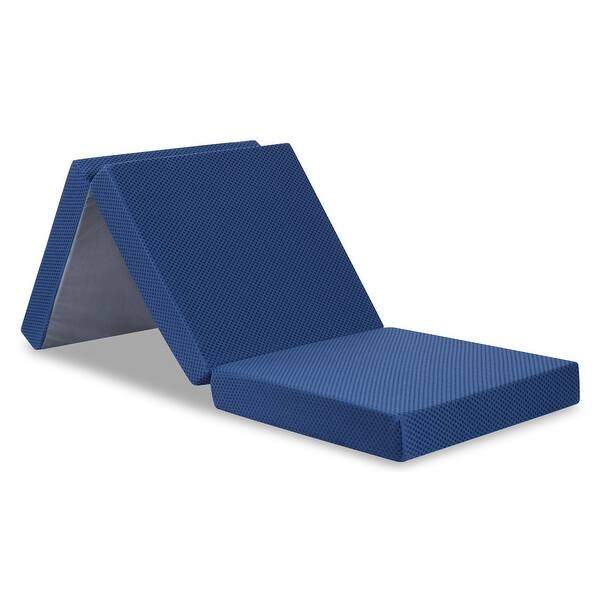 Shop Sleeplanner 4 Inch Tri Fold Memory Foam Folding Sofa Mattress