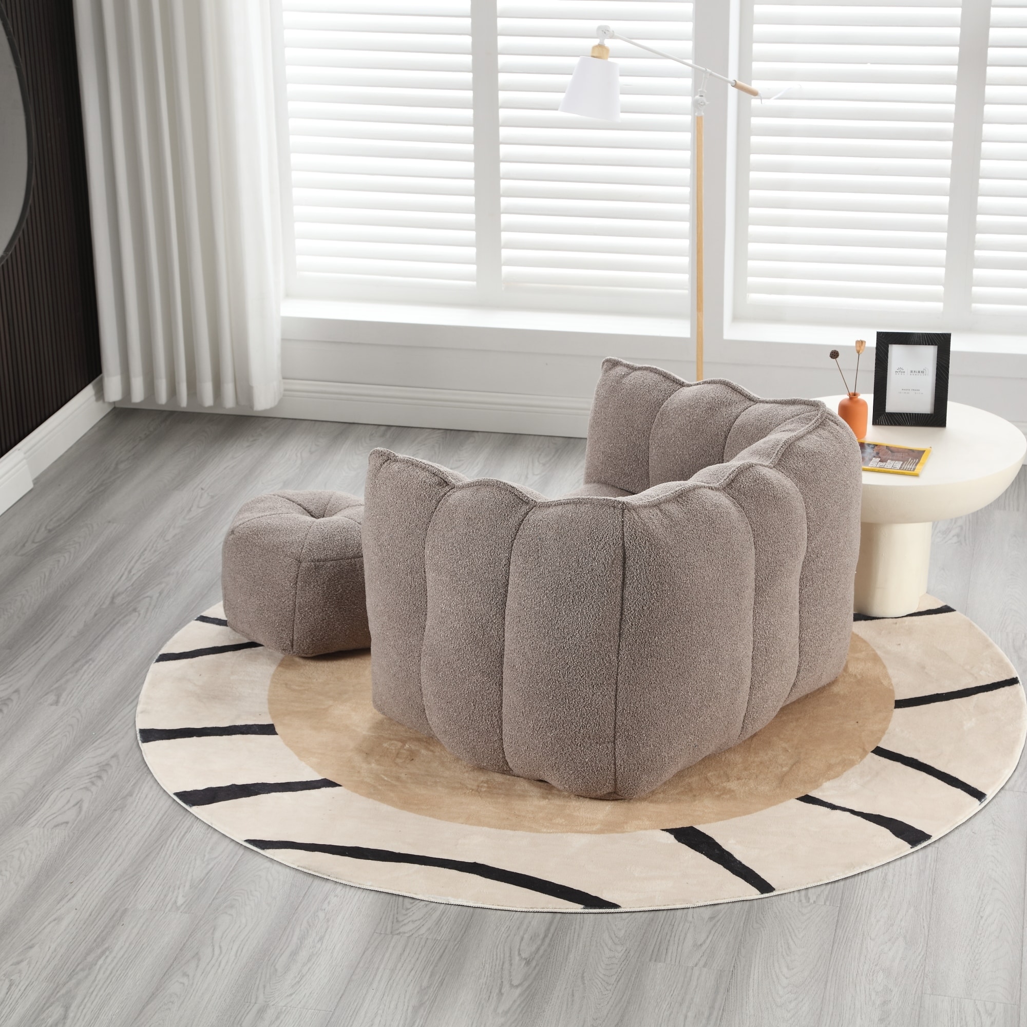 Soft Bean Bag Chair with High Resilient Foam