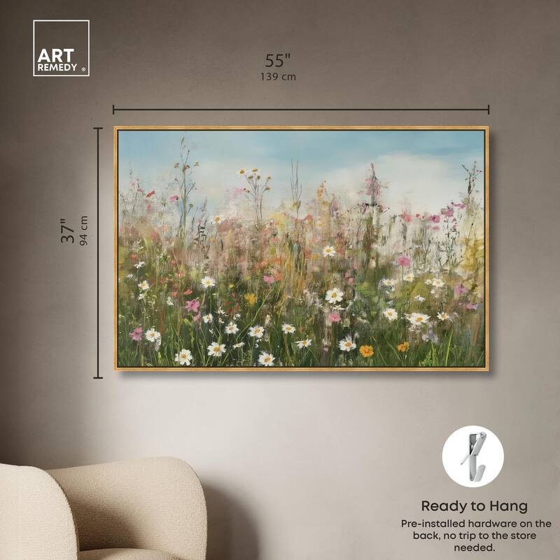Glimmering Glade Garden I Canvas by Art Remedy