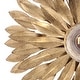 preview thumbnail 3 of 3, Broche 1 Light Antique Gold Ceiling Mount
