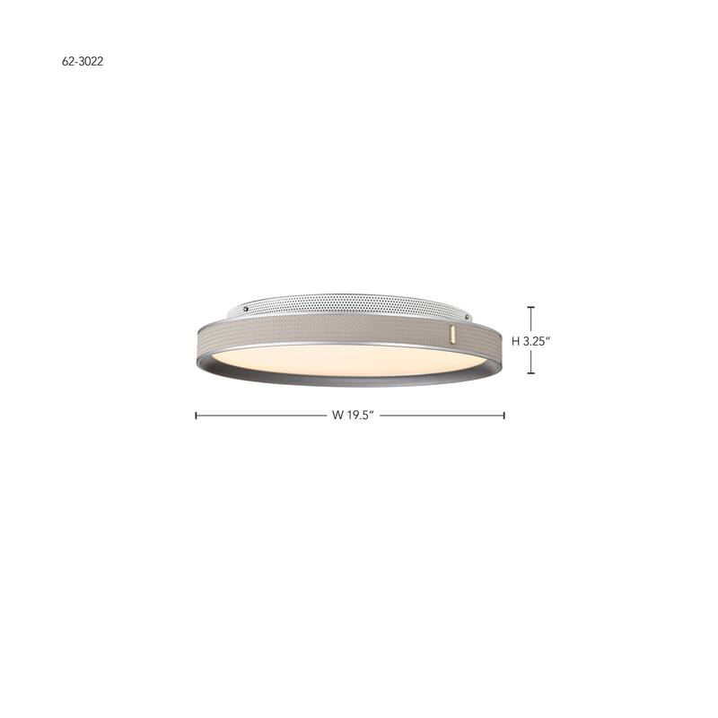 Nuvo Lighting 62/3002 Bandon 20" Wide Flush Mount Drum Ceiling Fixture