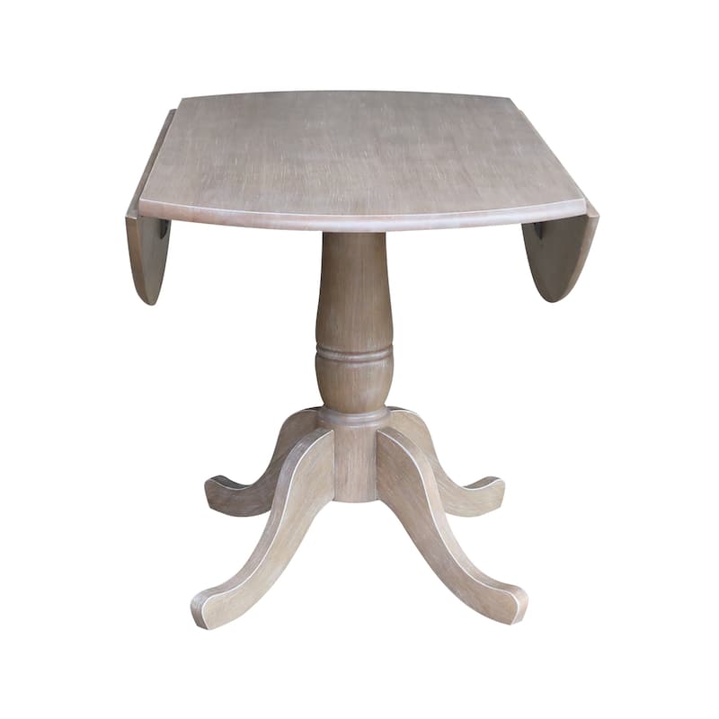 42 in. Round Dual Drop Leaf Dining Table