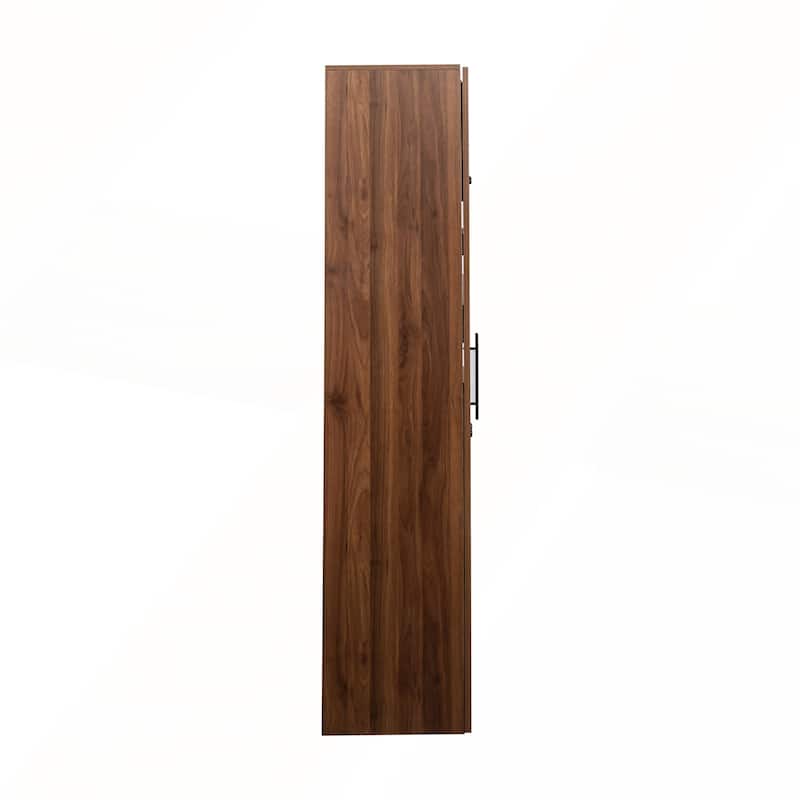 Kitchen Pantry Cabinet with Multi-functional Pull-out Multi-tier Storage Shelf