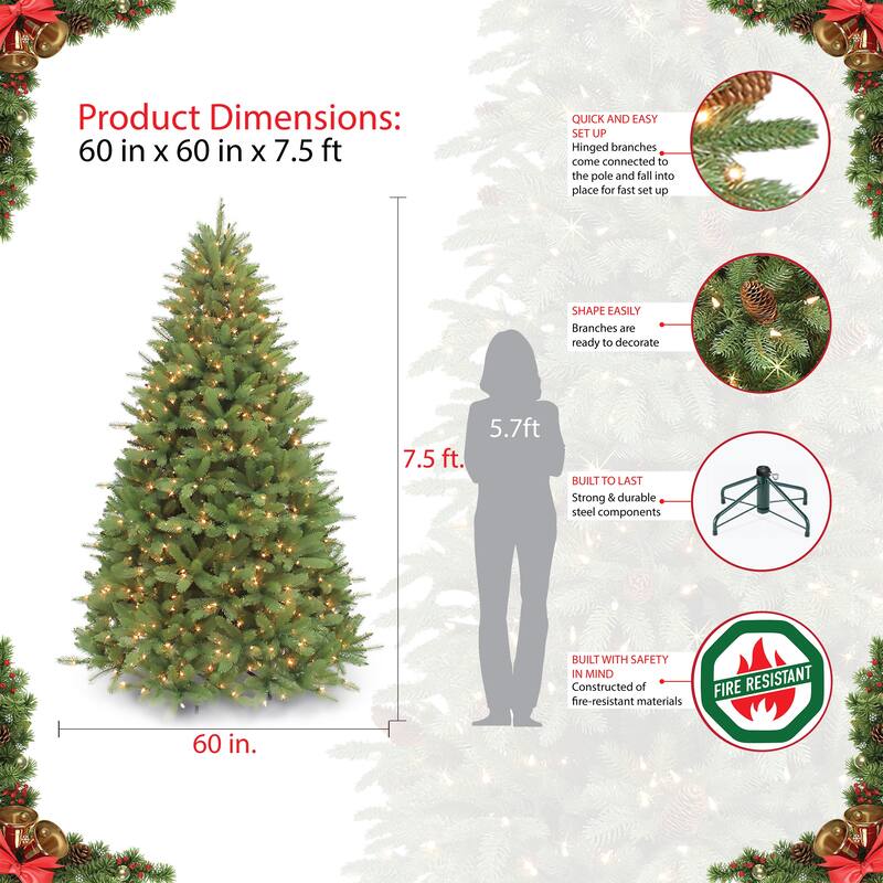 Puleo International 7.5 ft. Unlit Douglas Fir Premier Artificial Christmas Tree