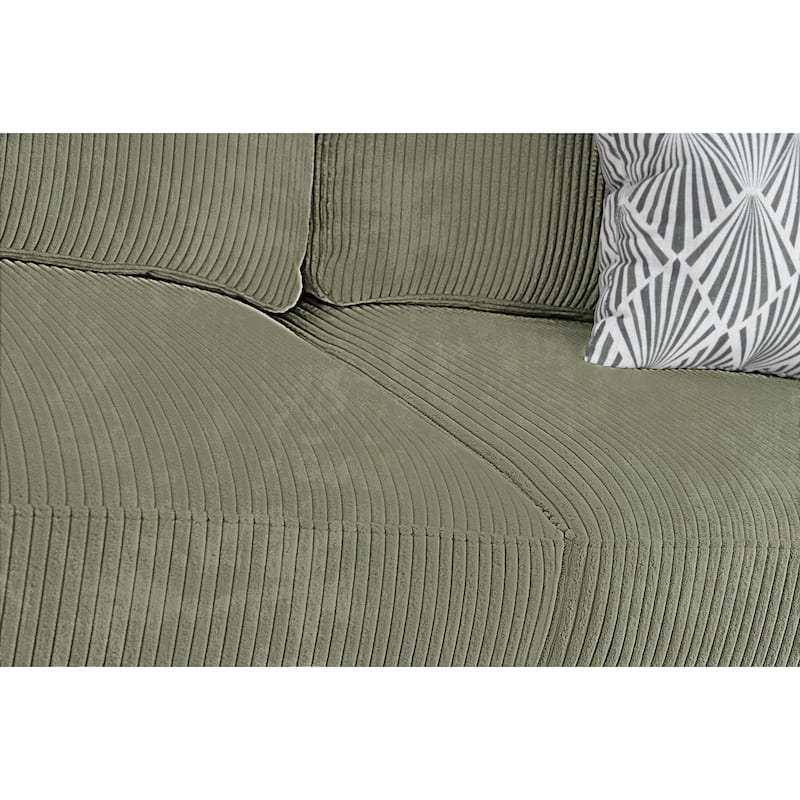 6 PCS Corduroy Flexible Combination Sectional Sofa Couch