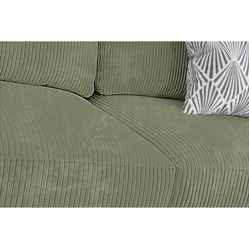 9PCS Corduroy Flexible Combination Sectional Sofa Couch