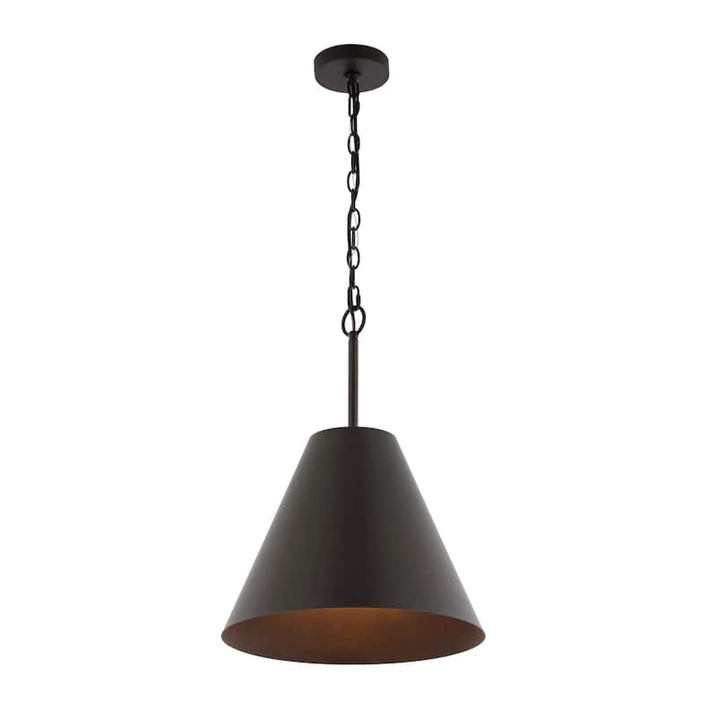 SAFAVIEH Lighting Tamilla 15" Rustic Pendant - 15" W x 15" D x 84" H - 15Wx15Dx84H