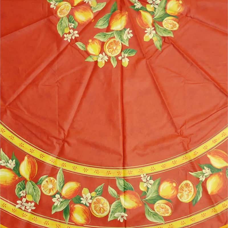 Wipeable Spill Resistant Provencal Cotton Cannes Collection Tablecloth