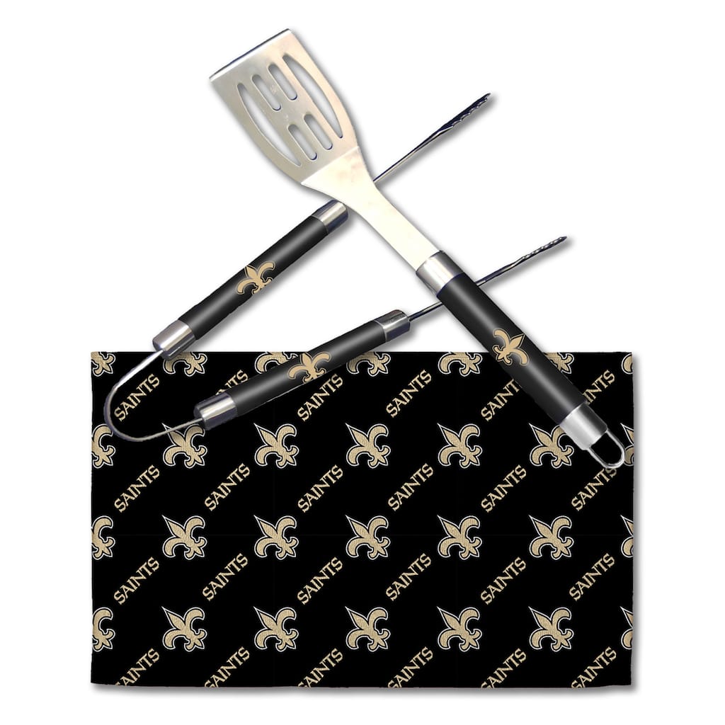 NFL New Orleans Saints 3 Piece BBQ Utensil Set - N/A