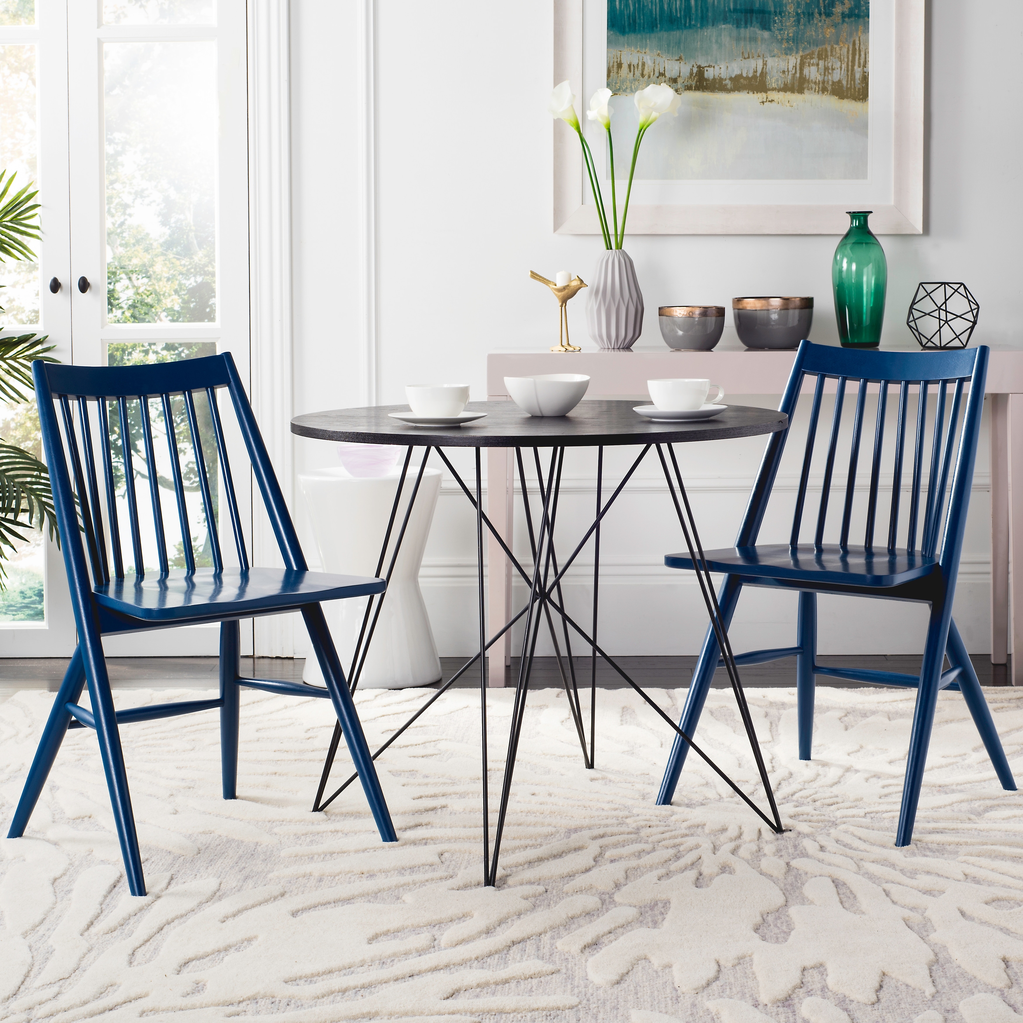 Navy windsor dining chair shop