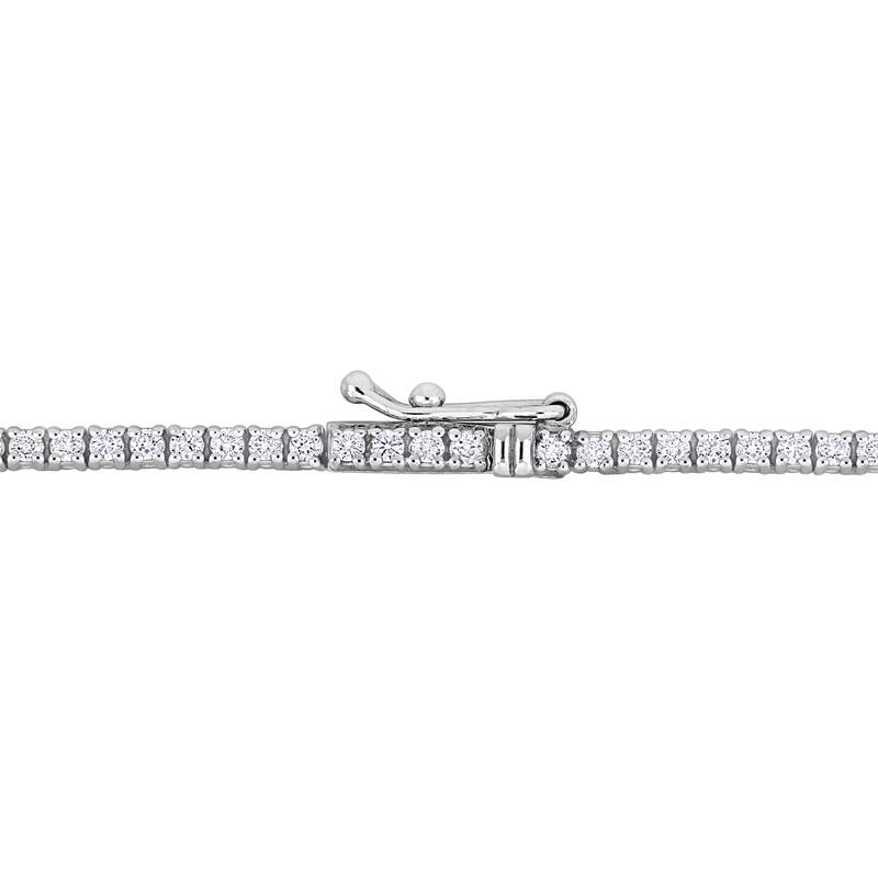 Miadora 14k White or Yellow Gold Diamond Tennis Necklace 2 1/2 or 3 3/8ct TDW