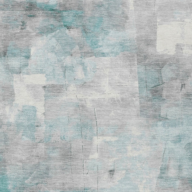 HomeRoots Abstract Transitional Rectangle Outdoor Rug
