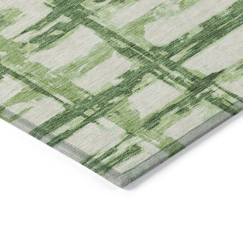 HomeRoots Striped Transitional Rectangle Outdoor Rug