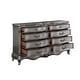 preview thumbnail 3 of 4, Catherine Antique Platinum 8-Drawer Dresser