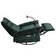 preview thumbnail 17 of 28, Upholstered Power Swivel Rocker Recliner Lounge Chair for Living Room