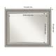 preview thumbnail 4 of 36, Beveled Bathroom Wall Mirror - Parlor Silver Frame Outer Size: 34 x 28 in