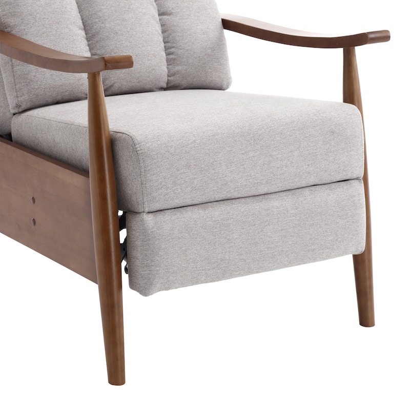 Light Gray 26.38" Adjustable Chaise Lounge Chair