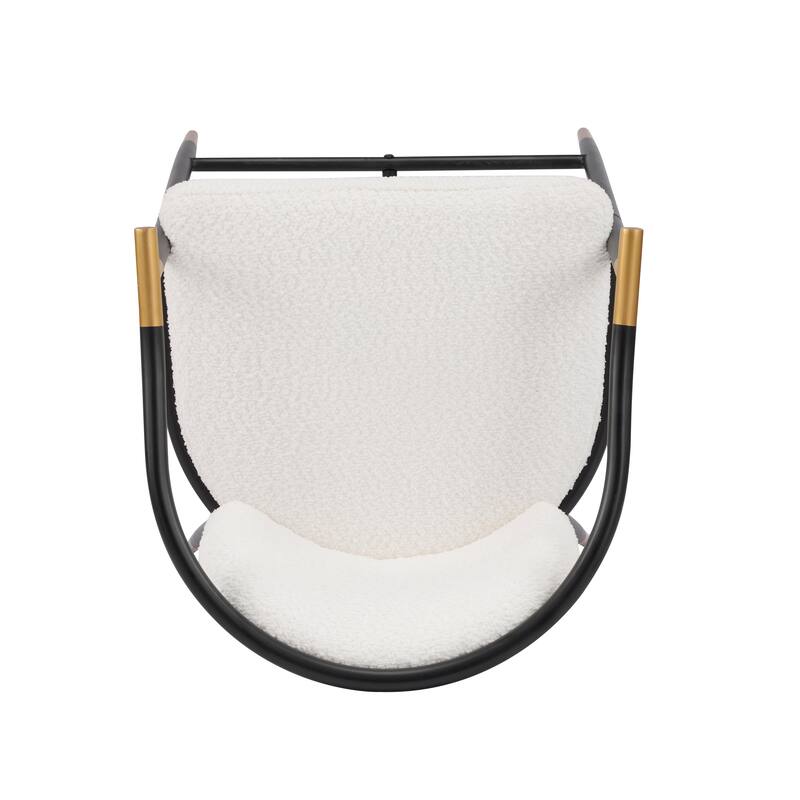 Roomfitters Upholstered Counter Stool Set of 2, Modern Metal Frame Bar Stool for Kitchen Island