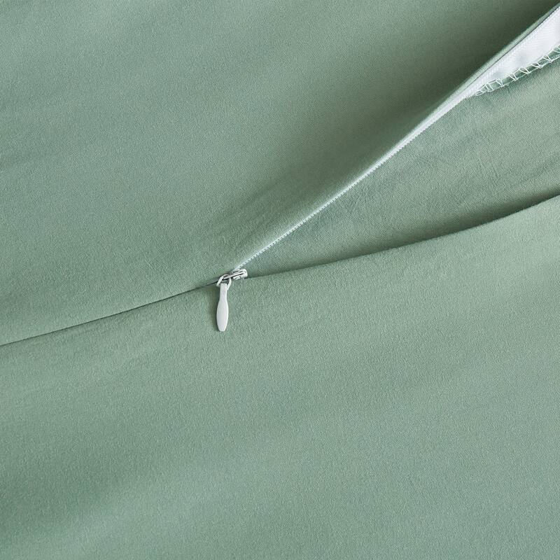 Solid Color Ultra Soft 3-piece Duvet Cover Set
