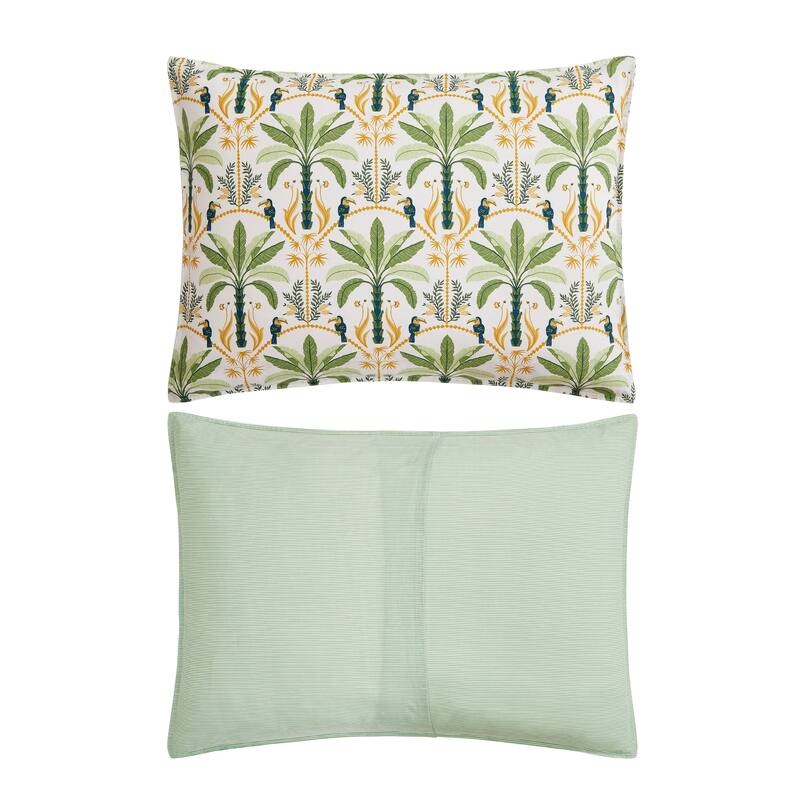 Tommy Bahama Mystic Palms Cotton Green Comforter Set