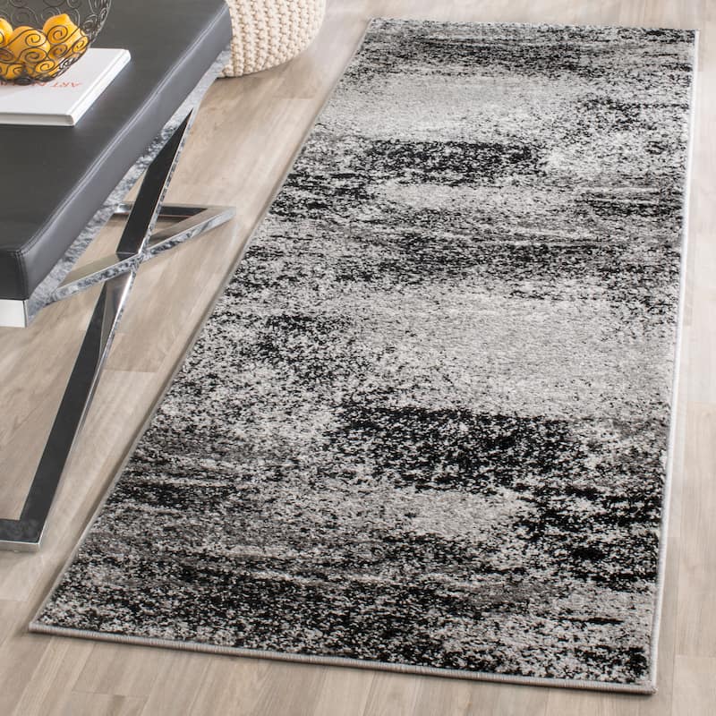 SAFAVIEH Adirondack Brynn Modern Abstract Rug - 2'6" x 6' Runner - Silver/Multi