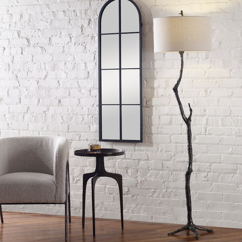 Uttermost Spruce Rustic Floor Lamp - 69"H,  Shade 11"H x 18"Dia.