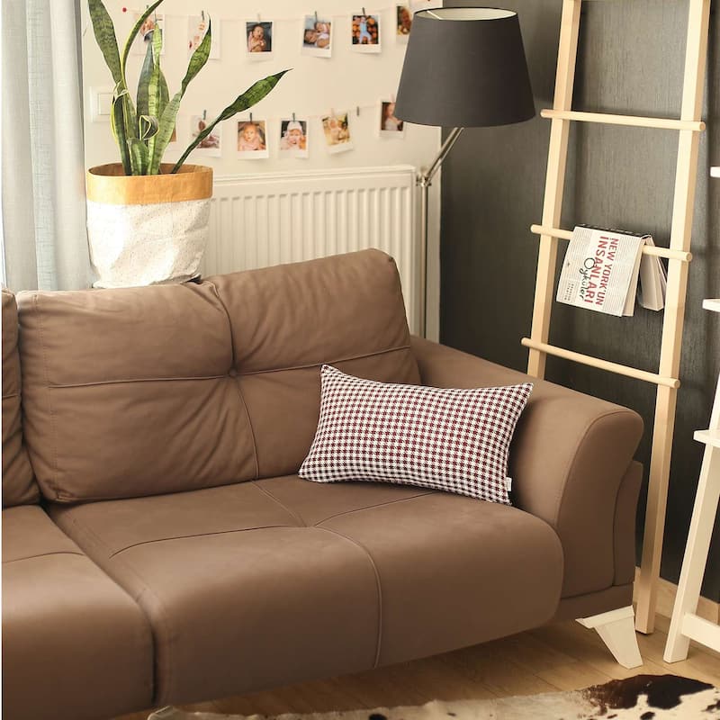Boho-Chic Decorative Houndstooth Jacquard Pillow Covers
