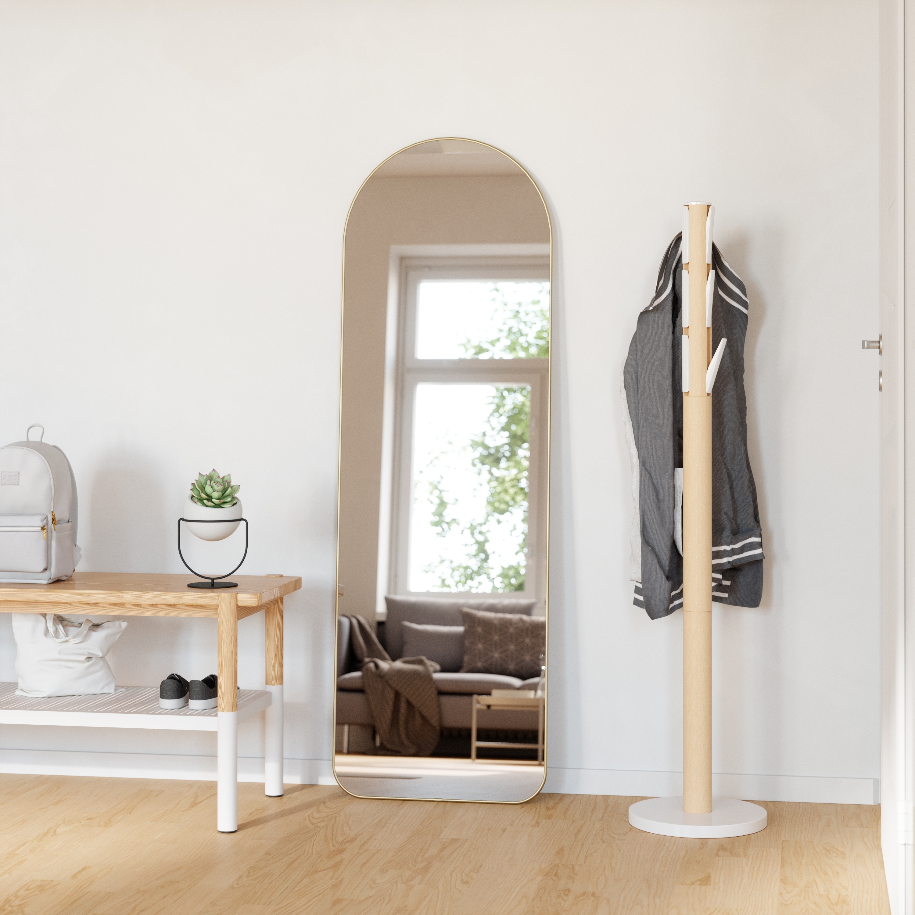 Umbra HUBBA Arched Leaning Mirror - Bed Bath & Beyond - 32925454